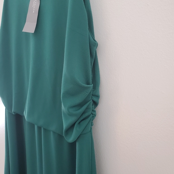 Ann Taylor petite emerald green dress small - Picture 3 of 8